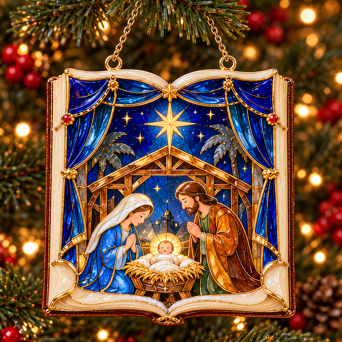 📖 2026 Christmas Storybook Ornaments – Set of 6 Magical Holiday Keepsakes
