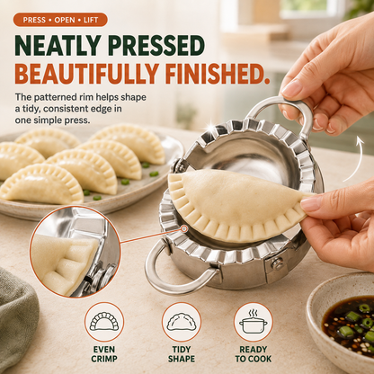 🥟 Stainless Steel Dumpling Maker & Dough Cutter Set – Roll, Fill, Press & Seal with Ease - image 5
