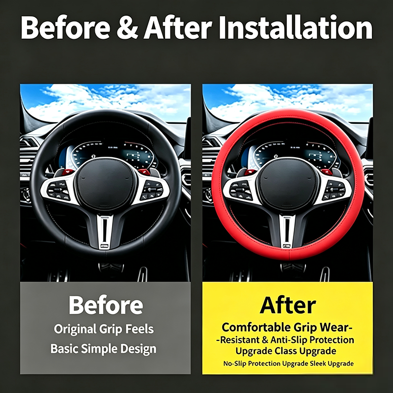 Universal Silicone Steering Wheel Cover, Non‑Slip Soft Grip All Season Car Steering Wheel Protector 🚗 - image 3