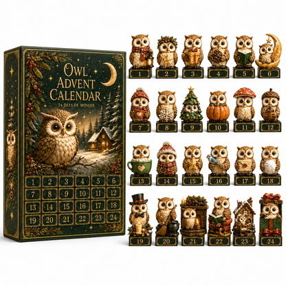 ✨24-Day Christmas Countdown Advent Calendar –owl Ornament