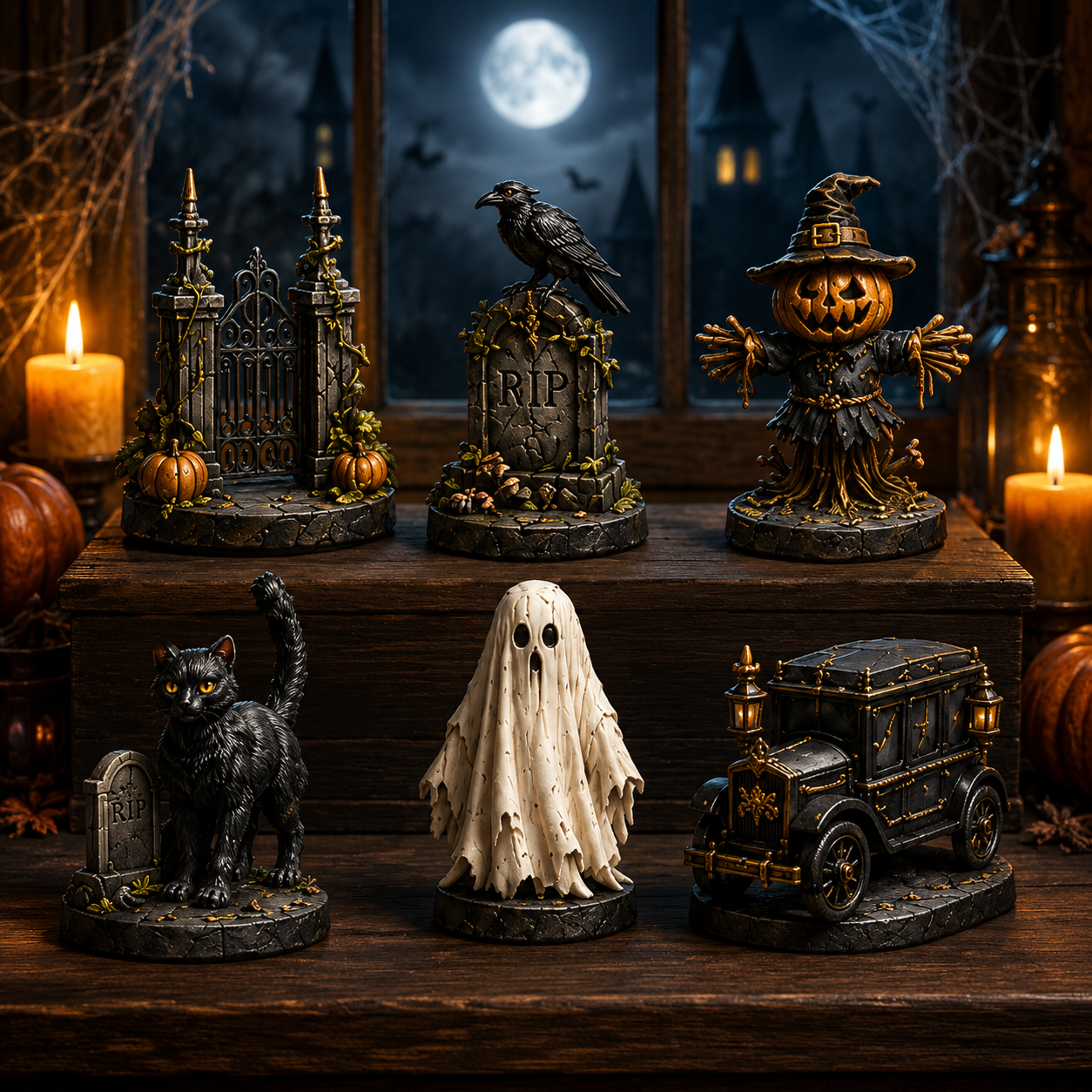 Haunted Manor Halloween Countdown Calendar 2026 – 24 Nights of Terror Gothic Miniature Collectibles