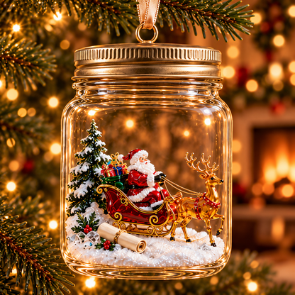 Christmas in a Jar – 6 Enchanting Holiday Scene Ornament Designs