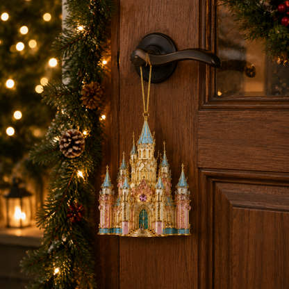 ✨Crystal Castle Christmas Tree Ornament