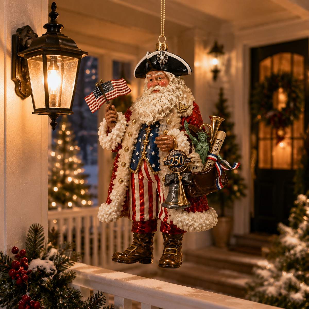 ✨250th Anniversary Santa Claus Christmas Tree Ornament