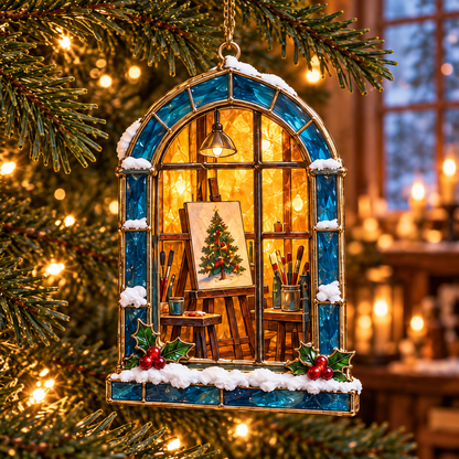 🎨 2026 Christmas Artist Ornaments – Set of 6 Creative Holiday Keepsakes
