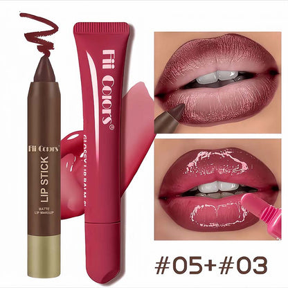 Matte Lip Liner & Moisturizing Lip Oil Cosmetic Set 💄 - image 8