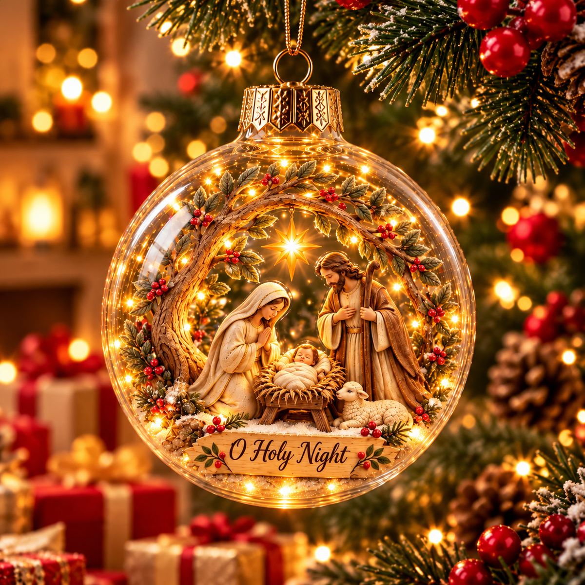 O Holy Night Nativity ornament
