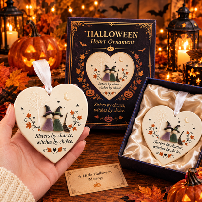 🎃❤  Fall Family Connection Heart Ornaments — A Little Keepsake for the Ones You Love Most,Without box