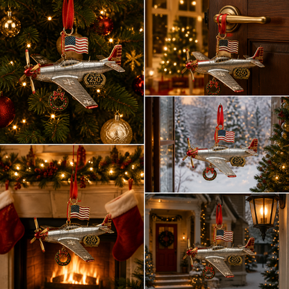 ✨250th Anniversary Airplane-Shaped Christmas Ornament