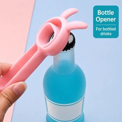 4‑in‑1 Multi‑Function Bottle & Jar Opener, Bunny‑Shaped Kitchen Opener Tool with Bottle Opener 🐰🍾 - image 3