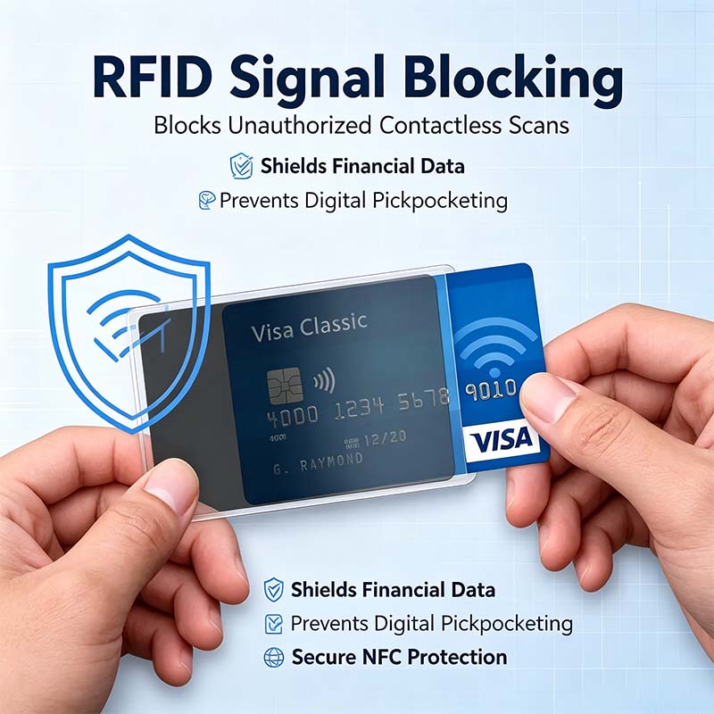 Anti-Spy Privacy Card Sleeve, Protective Card Holder with Privacy Film💳 - image 6
