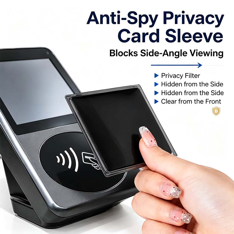 Anti-Spy Privacy Card Sleeve, Protective Card Holder with Privacy Film💳 - image 1