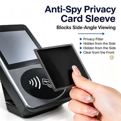 Anti-Spy Privacy Card Sleeve, Protective Card Holder with Privacy Film💳 - image 1