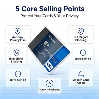 Anti-Spy Privacy Card Sleeve, Protective Card Holder with Privacy Film💳 - image 4