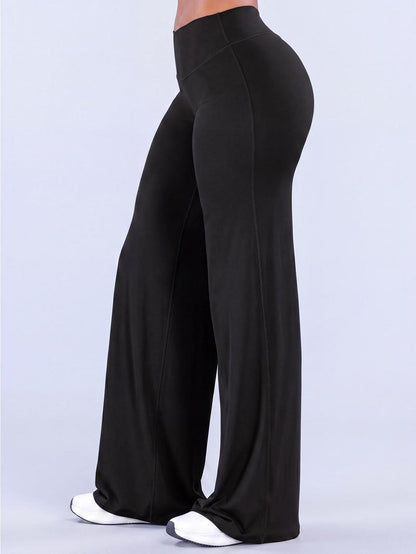 Women’s Light Simple Leopard-Print Wide-Leg Pants ✨