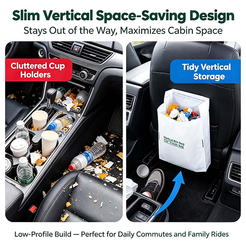 20 Counts Car Trash Bag, Self-Adhesive Vertical Disposable Cleaning Bag🗑️ - image 3