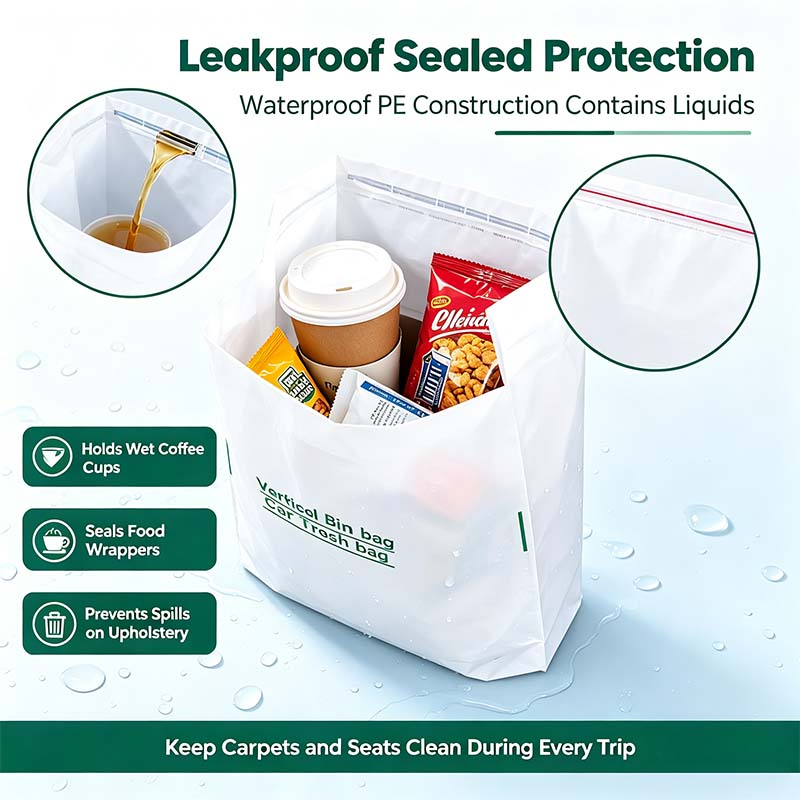 20 Counts Car Trash Bag, Self-Adhesive Vertical Disposable Cleaning Bag🗑️ - image 6