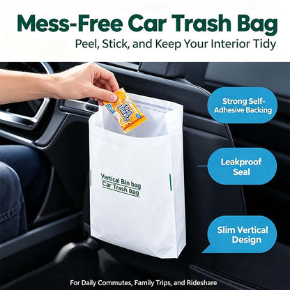 20 Counts Car Trash Bag, Self-Adhesive Vertical Disposable Cleaning Bag🗑️ - image 2