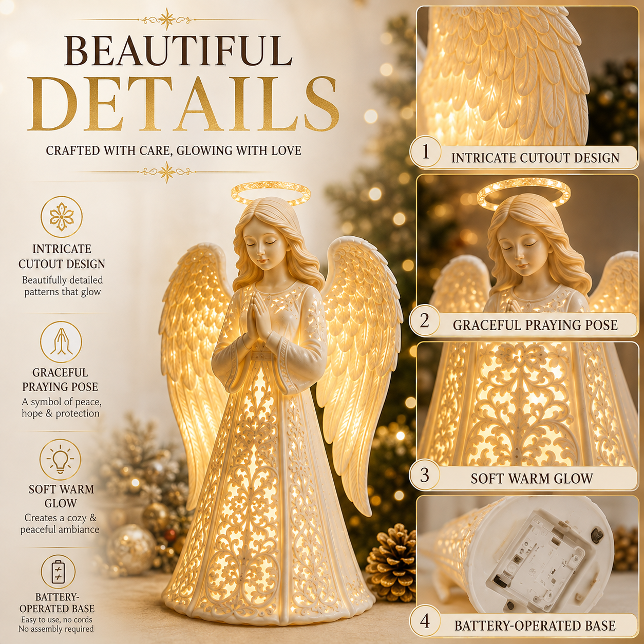 ✨ Angel Guardian Christmas Light – Warm Holiday Glow 🕊️ - image 5
