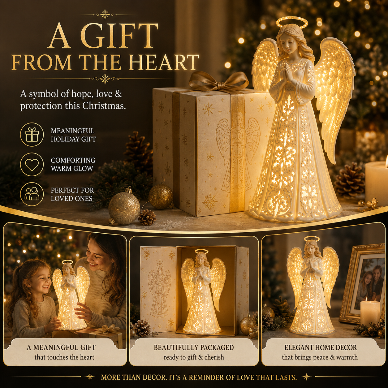 ✨ Angel Guardian Christmas Light – Warm Holiday Glow 🕊️ - image 3
