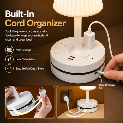 💡 Bedside Lamp + Charging Station – Light & Power in One - image 3