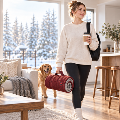 🔥 Wearable Heated Blanket – Stay Warm, Keep Your Hands Free