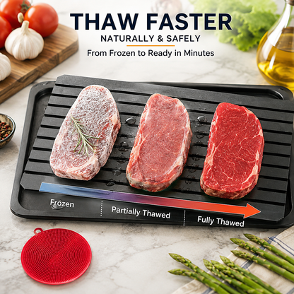 🥩 Rapid Defrosting Tray for Frozen Meat, Quick Thawing Board for Steaks and Fish - image 1