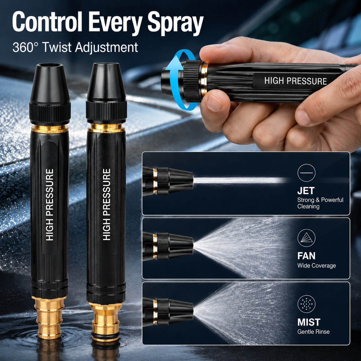 🔥🌊 Last Day 55% OFF – Powerful High-Pressure Water Gun for Car Cleaning - image 3