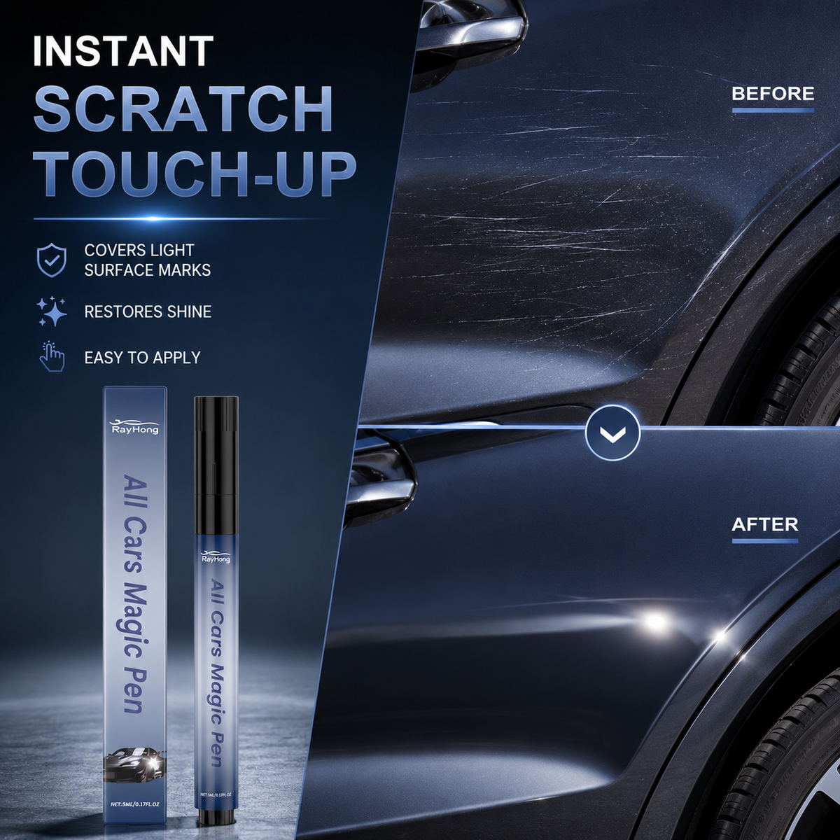 Magic Car Scratch Removal Pen – Instant Paint Repair & Shine - image 4