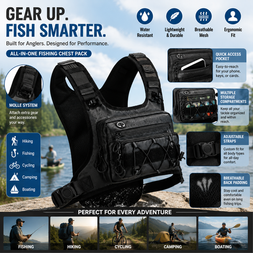 Multi-Functional Hydration Tactical Sling Chest Bag - image 1
