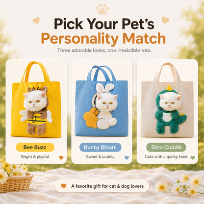 🐾 2026 Viral Head-Out Pet Carrier Tote – Cute Shoulder Bag for Cats & Small Dogs - image 4