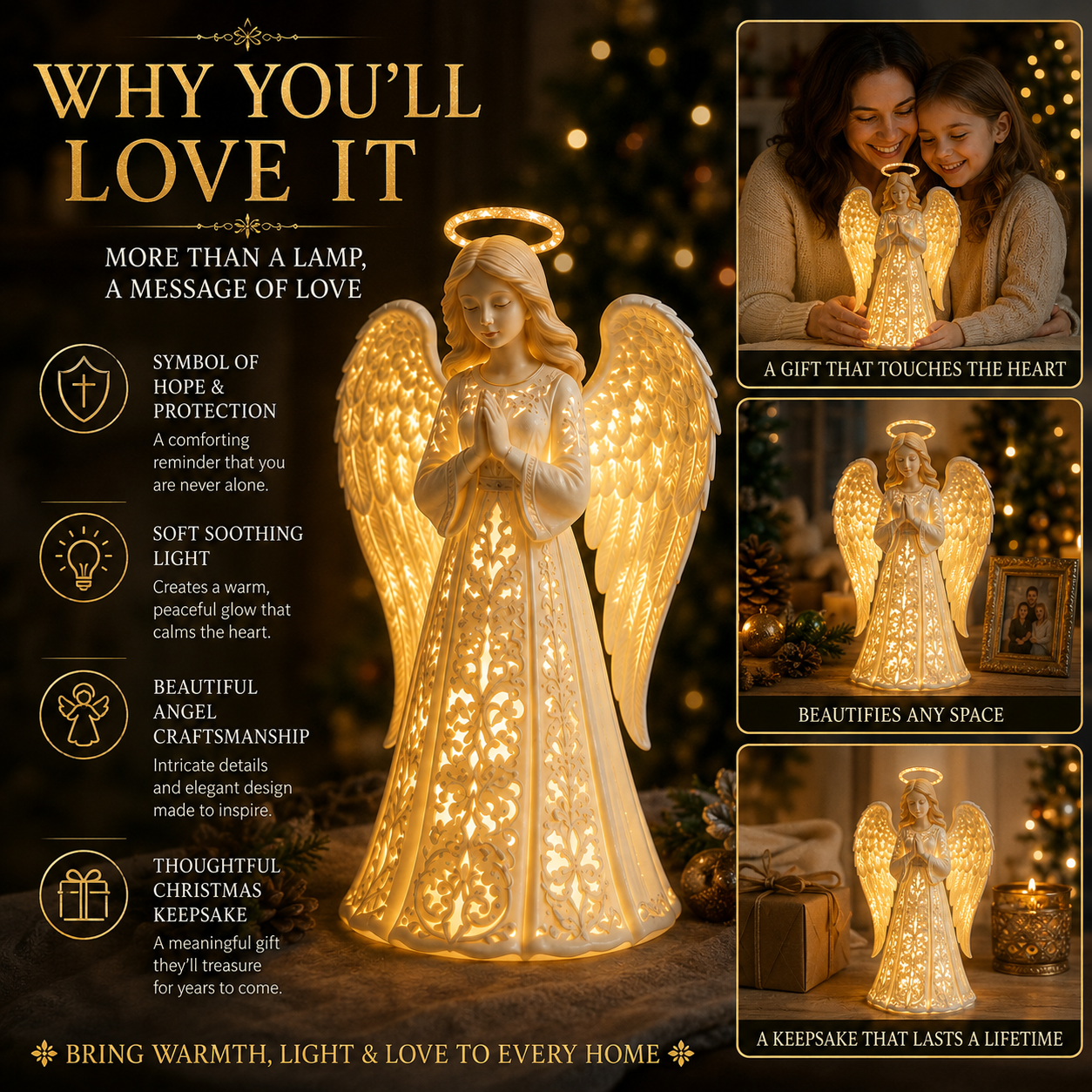 ✨ Angel Guardian Christmas Light – Warm Holiday Glow 🕊️ - image 2