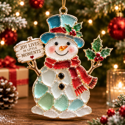 🎄 Sea Glass Christmas Blessing Ornaments