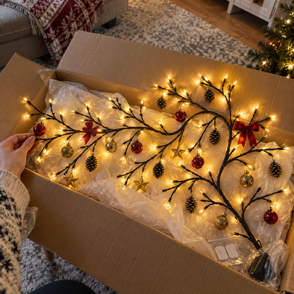 ✨ Flexible LED Branch Lights | Remote-Controlled Holiday Wall Decor - image 15