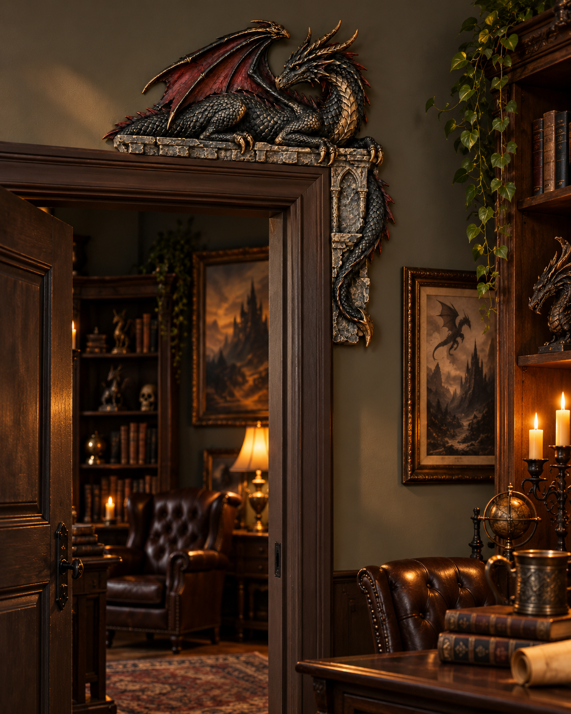 Gothic Dragon Door Topper - image 3