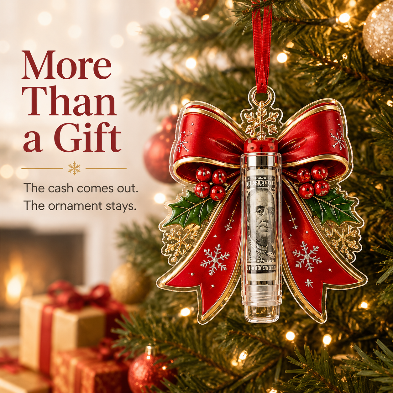 🎁💵 Christmas Cash Holder Ornament — Turn Cash Into a Christmas Surprise - image 5