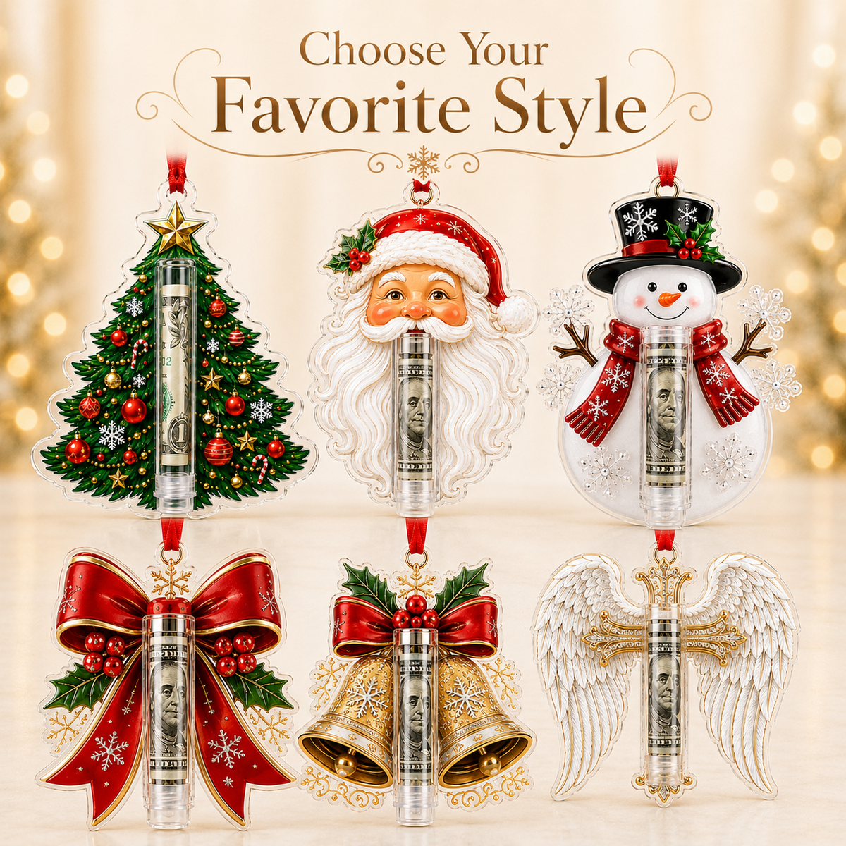 🎁💵 Christmas Cash Holder Ornament — Turn Cash Into a Christmas Surprise - image 6