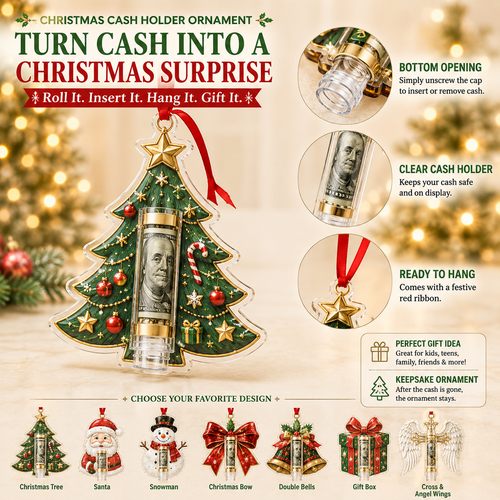 🎁💵 Christmas Cash Holder Ornament — Turn Cash Into a Christmas Surprise - image 1