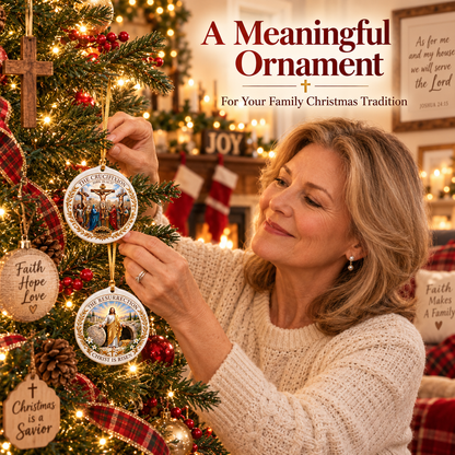 ✝️ Christian Faith Ceramic Ornament — A Story of Love & Hope - image 4