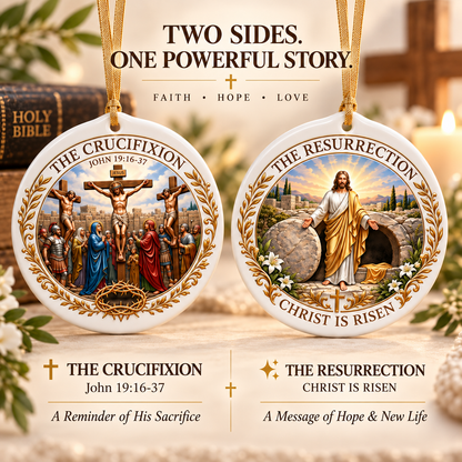 ✝️ Christian Faith Ceramic Ornament — A Story of Love & Hope - image 2