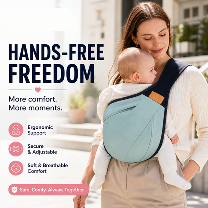👶 4-in-1 Breathable Baby Carrier – 0-36 Months, Front/Back/Facing In/Out – Hands-Free - image 5