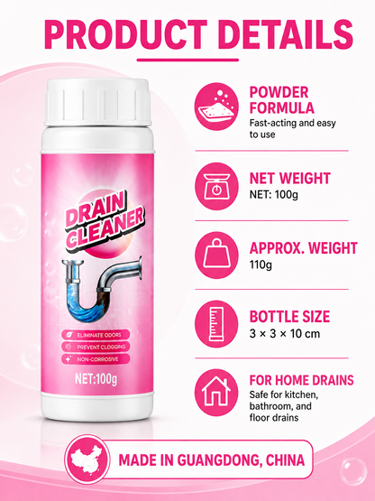 🚿💧 Powerful Drain Cleaner 🫧 Fast Acting Foaming Clog Remover & Deodorizer for Kitchen Sinks Pipes & Household Drains - image 7