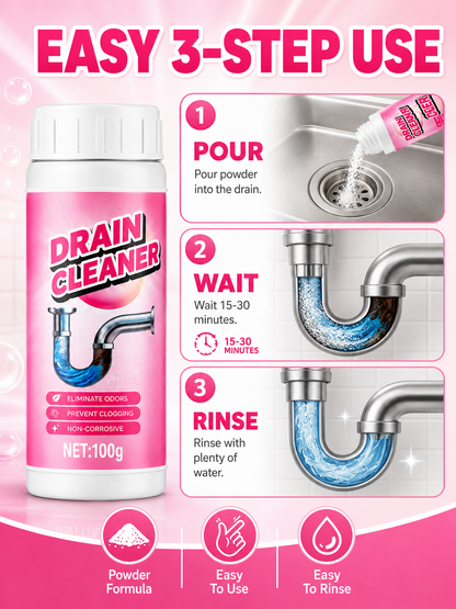 🚿💧 Powerful Drain Cleaner 🫧 Fast Acting Foaming Clog Remover & Deodorizer for Kitchen Sinks Pipes & Household Drains - image 6