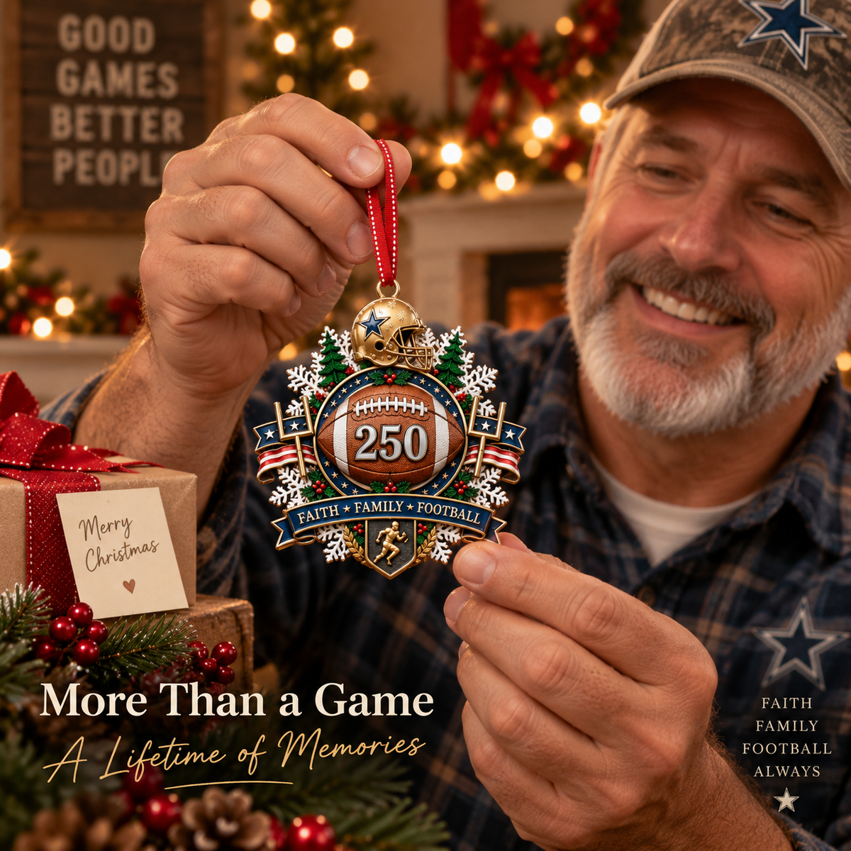 🏆 250th Anniversary Sports Heritage Christmas Ornaments – Keepsake Gifts for Sports Fans 🎄 - image 1