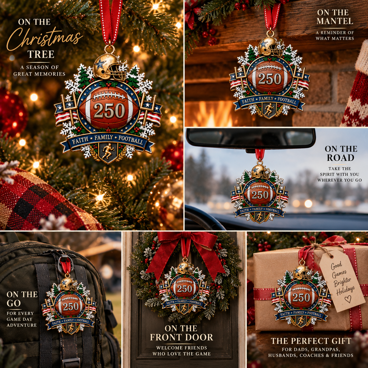 🏆 250th Anniversary Sports Heritage Christmas Ornaments – Keepsake Gifts for Sports Fans 🎄 - image 3