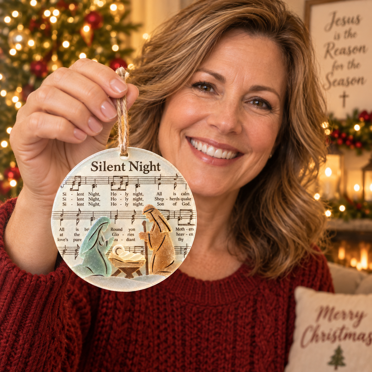 🎶 Sea Glass Christmas Hymn Ornaments - image 1
