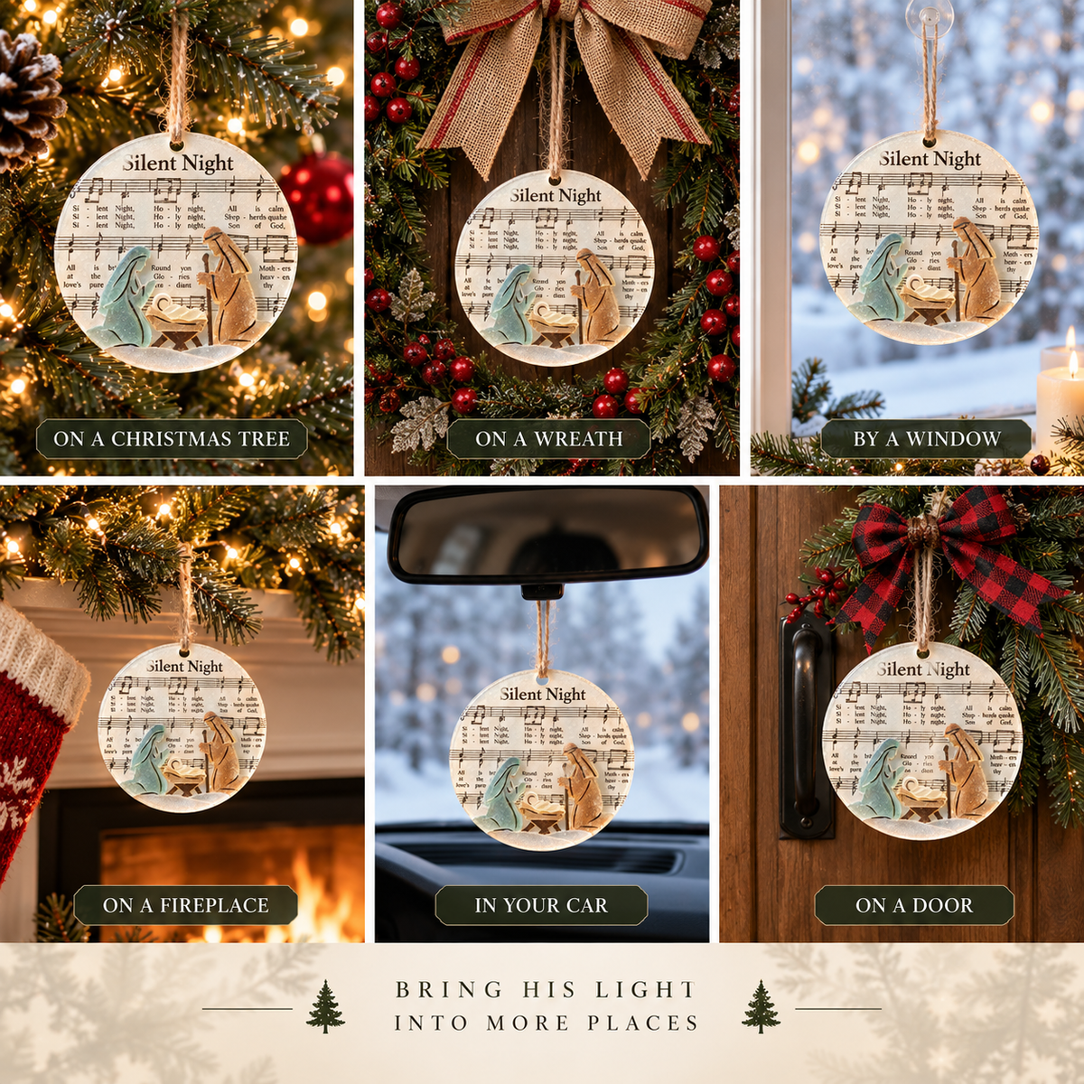 🎶 Sea Glass Christmas Hymn Ornaments - image 5