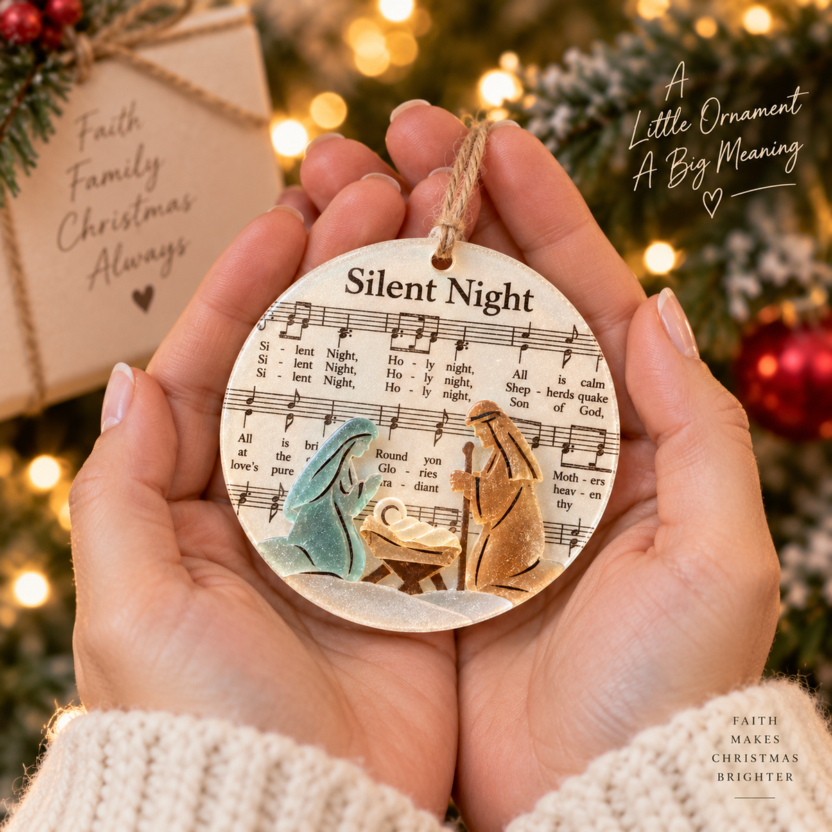 🎶 Sea Glass Christmas Hymn Ornaments - image 2