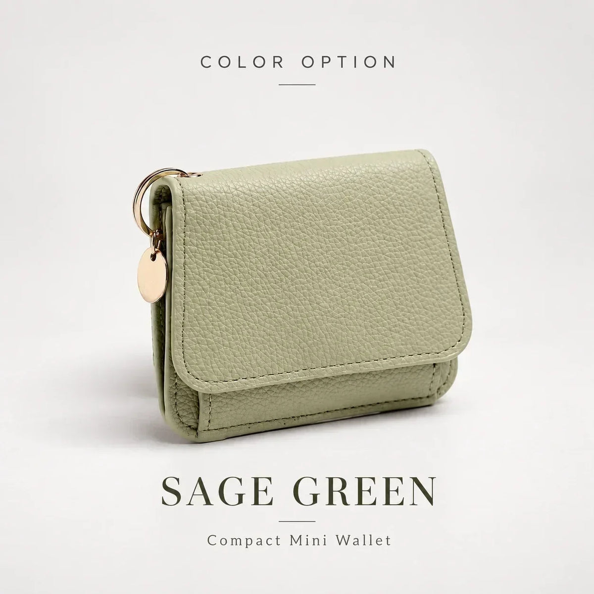 ✨Compact PU Leather Card Wallet with ID Window & Coin Pocket - image 5