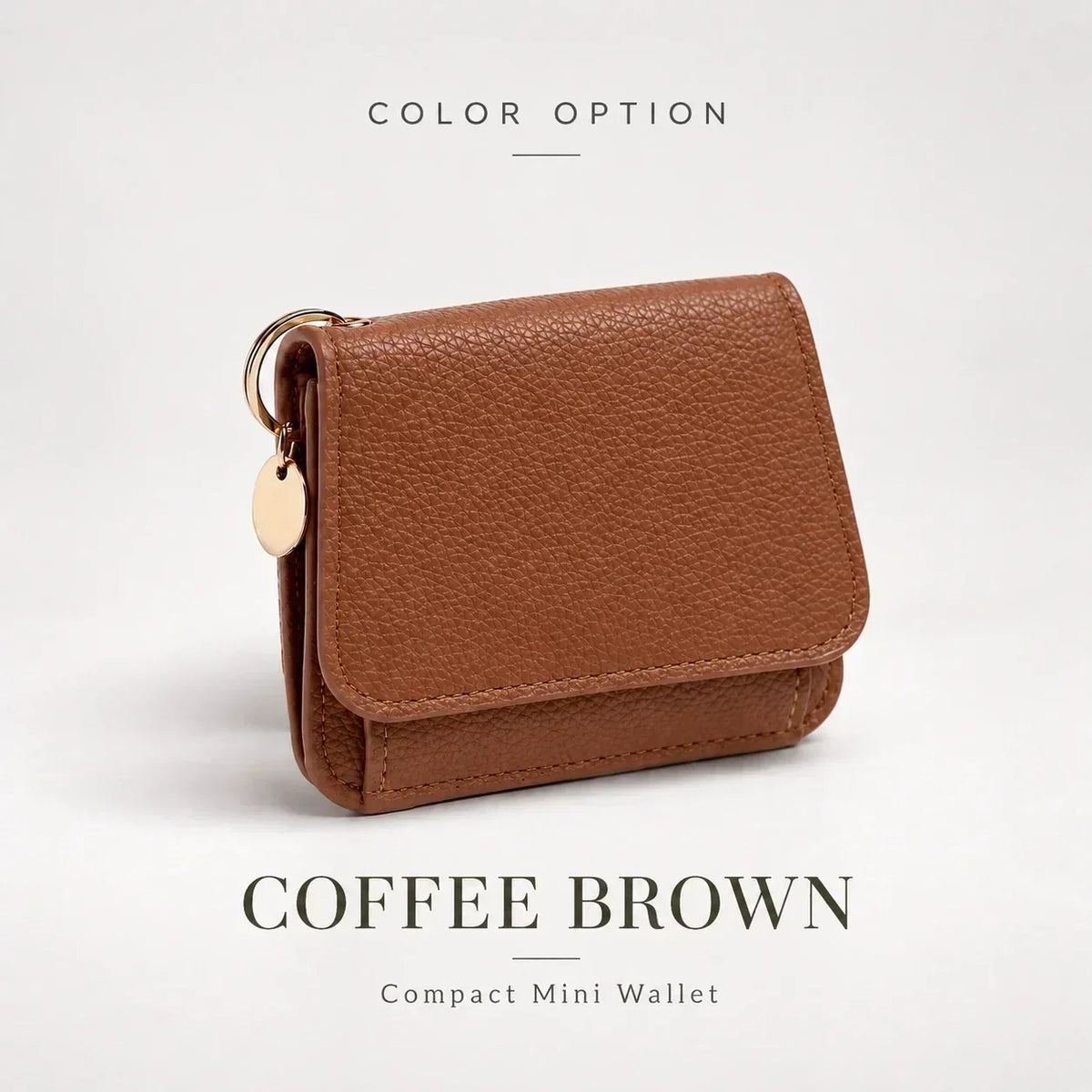 ✨Compact PU Leather Card Wallet with ID Window & Coin Pocket - image 7